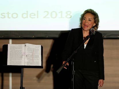 Elba Esther Gordillo, en agosto de 2018.