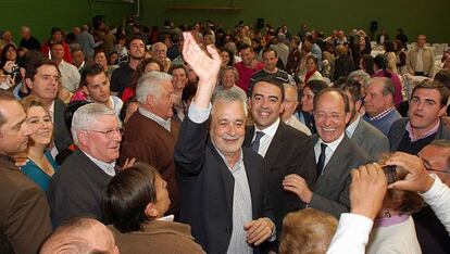 Griñán, este martes en un acto en Huelva.
