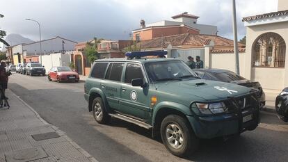Un vehículo de la Guardia Civil durante una operación reciente.