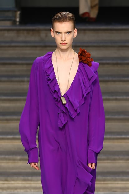 Uno de los looks del desfile de Victoria Beckham.