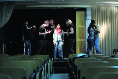 Clase de interpretaci&oacute;n en el IES Rayuela, de M&oacute;stoles.