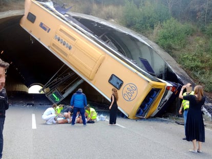 Accidente en la C-32 entre Tordera y Santa Susanna.
