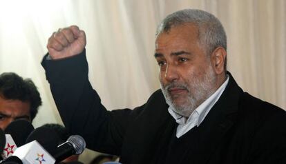 Abdelilá Benkiran, secretario general del PJD, el domingo en Rabat.