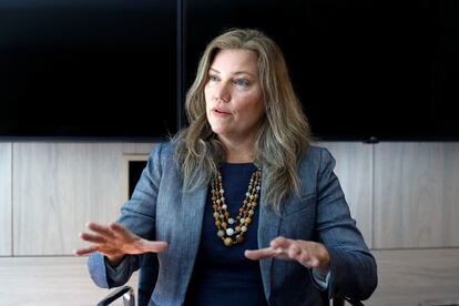 Ellen Lenny-Pessagno, directora de Albemarle en Chile, durante una entrevista el 5 de febrero de 2020.