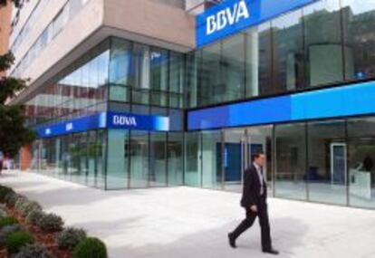 Imagen de una sucursal de BBVA.