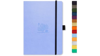 Libreta Bullet Journal tamaño A5 de cuero con más de 12.000 valoraciones, disponible en varios colores