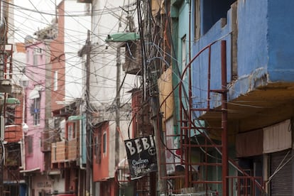 Una calle de Villa 31, en Buenos Aires.