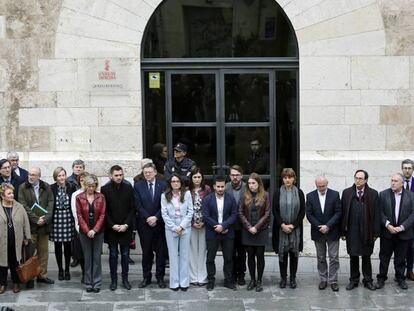 Concentración del Gobierno valenciano por las mujeres asesinadas.