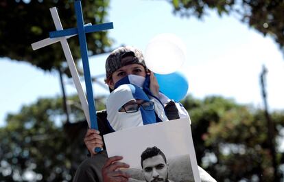 Nicaragüenses exiliados en Costa Rica, en diciembre pasado.