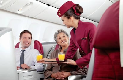 Imagen promocional de Qatar Airways.