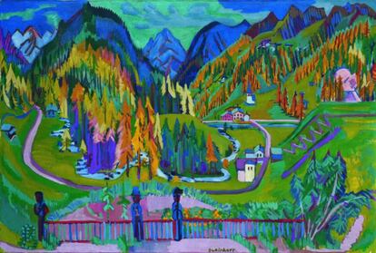 'El valle del Sertig en otoño', 1925-1926 Kirchner Museum Davos, donación de la Erbengemeinschaft Amstad, 2000.