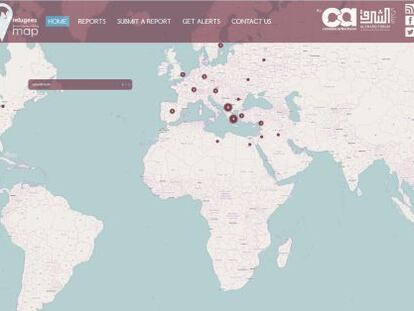 El mapa mundial de los refugiados, según Common Action Forum.