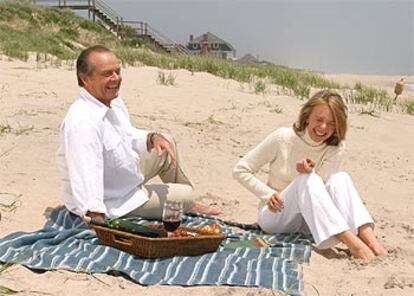 Jack Nicholson y Diane Keaton, en una imagen de <i>Cuando menos te lo esperas,</i> de Nancy Meyers.