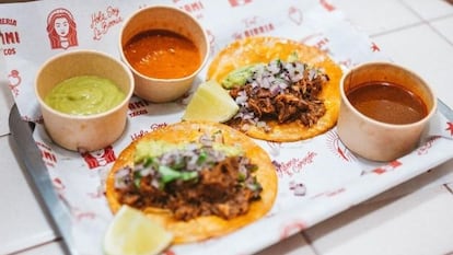 Los tacos de birria son la especialidad del nuevo restaurante Mami Tacos, ubicado en Malasaña.