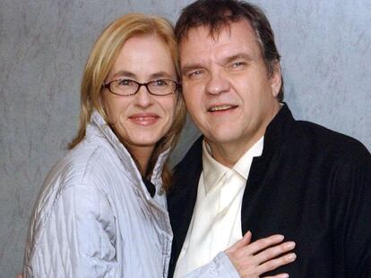 Meat Loaf junto a Deborah Aday, durante una rueda de prensa en Londres.