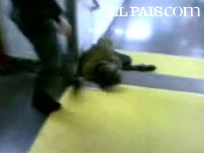 Imagen de una nueva agresión en el metro de Madrid.
