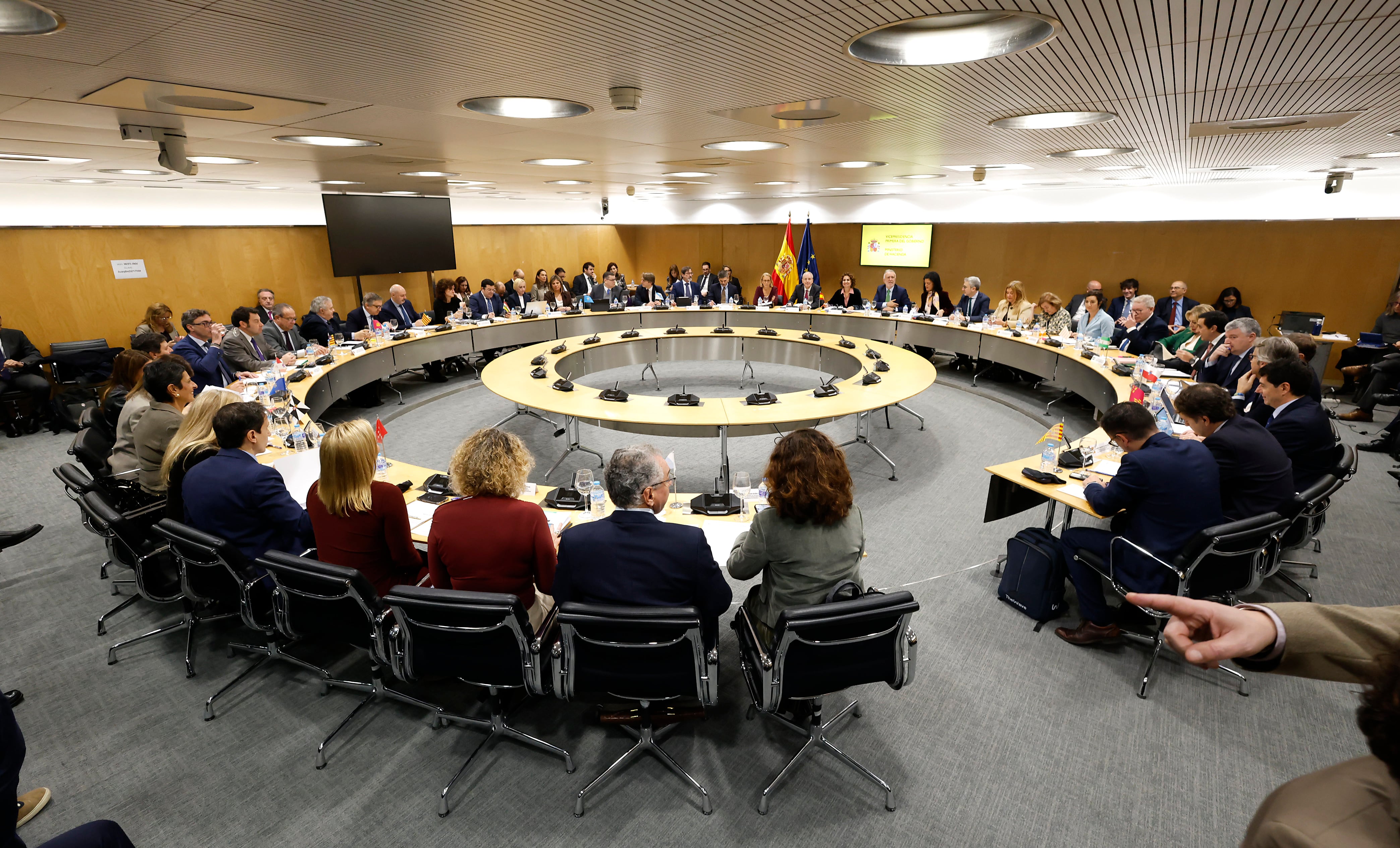 Reunión del Consejo de Política Fiscal y Financiera (CPFF), este miércoles en Madrid.