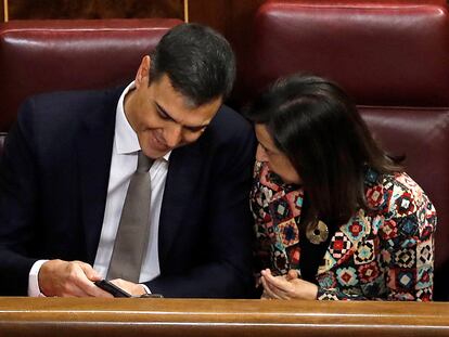 Pedro Sánchez y Margarita Robles