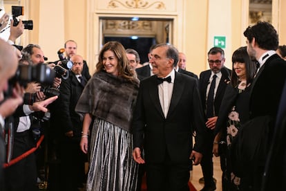 Ignazio La Russa, the president of Italian Senate, and his wife Laura De Cicco
