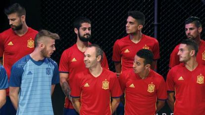 Presentaci&oacute;n de la equipaci&oacute;n de Espa&ntilde;a para la Eurocopa.