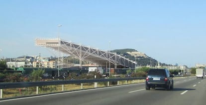 Imagen virtual de la pista de esquí en la Zona Franca, en Barcelona.