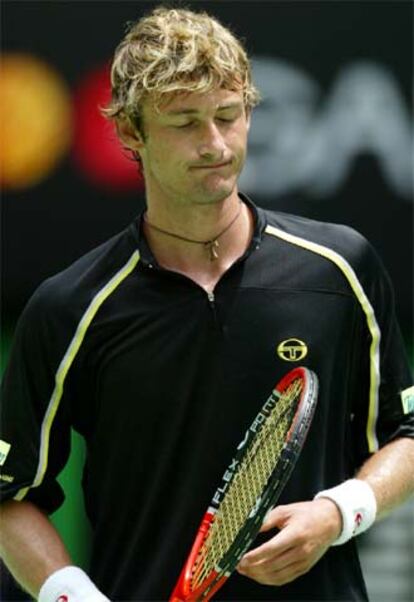 Ferrero, tras caer derrotado en el Abierto de Australia.