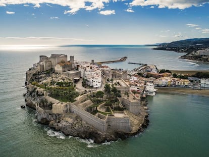 Vista aérea de Peñíscola (Castellón).