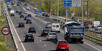 Retenciones en la A-3, Madrid.
