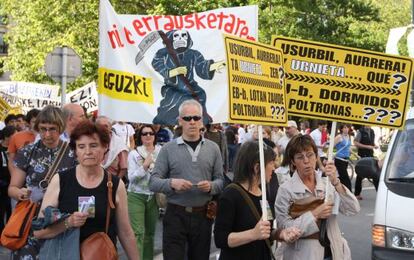 Una de las manifestaciones celebradas en San Sebastián contra la construcción de la incineradora.