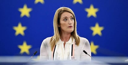 La presidenta del Parlamento Europeo, Roberta Metsola.