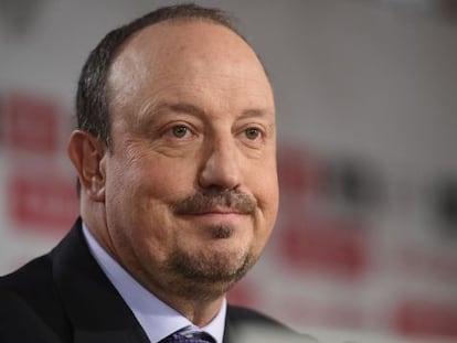 Rafa Benítez, en su presentación con el Madrid.