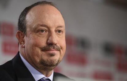 Rafa Benítez, en su presentación con el Madrid.