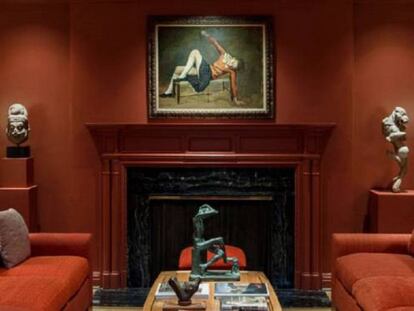 El cuadro de Balthus en la residencia de la familia Sherwoods.