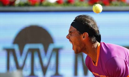 Rafael Nadal celebra su victoria.