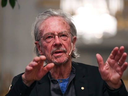 El escritor Peter Handke, nobel de Literatura 2019.