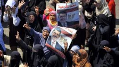 Protestas en Egipto de los seguidores del depuesto presidente Mohamed Mursi.