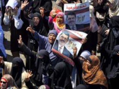 Protestas en Egipto de los seguidores del depuesto presidente Mohamed Mursi.