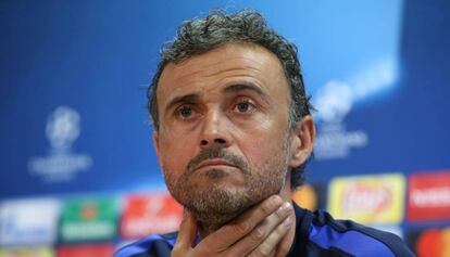 Luis Enrique, en roda de premsa.