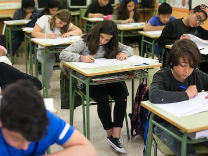 Alumnos de sexto de primaria de una escuela catalana.