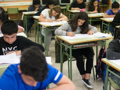 Alumnos de sexto de primaria de una escuela catalana.