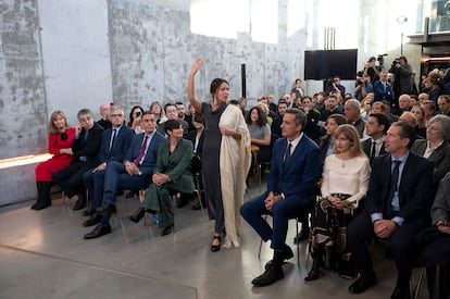 La cantaora de flamenco Celia Romero actuó en la inauguración institucional.