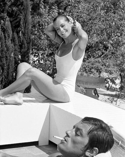 Romy Schneider y Alain Delon en ‘La piscina’.