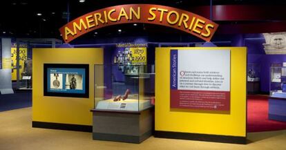 Entrada de la exposición 'American Stories'.
