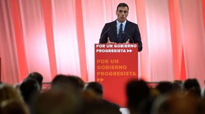 El presidente del Gobierno en funciones, Pedro Sánchez, este martes.