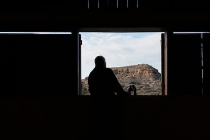 Manuel Aguilera en el observatorio de Las Pichillas de Binaced.  