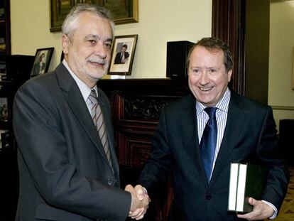 José Antonio Griñán con Juan Cano Bueso