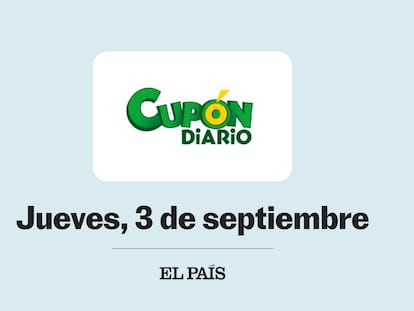 Sorteo Cupón diario de la ONCE jueves 3 septiembre 2026