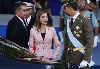 Los Príncipes, durante el Día de la Fiesta Nacional, el 12 de octubre del año pasado.