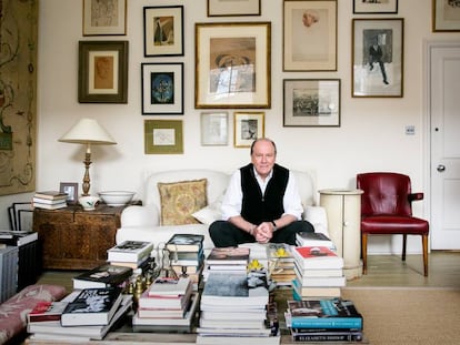 El escritor William Boyd, el sábado en su casa en el barrio londinense de Chelsea.