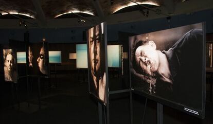 Aspecto de la exposición sobre el agua en el Museo Agbar.